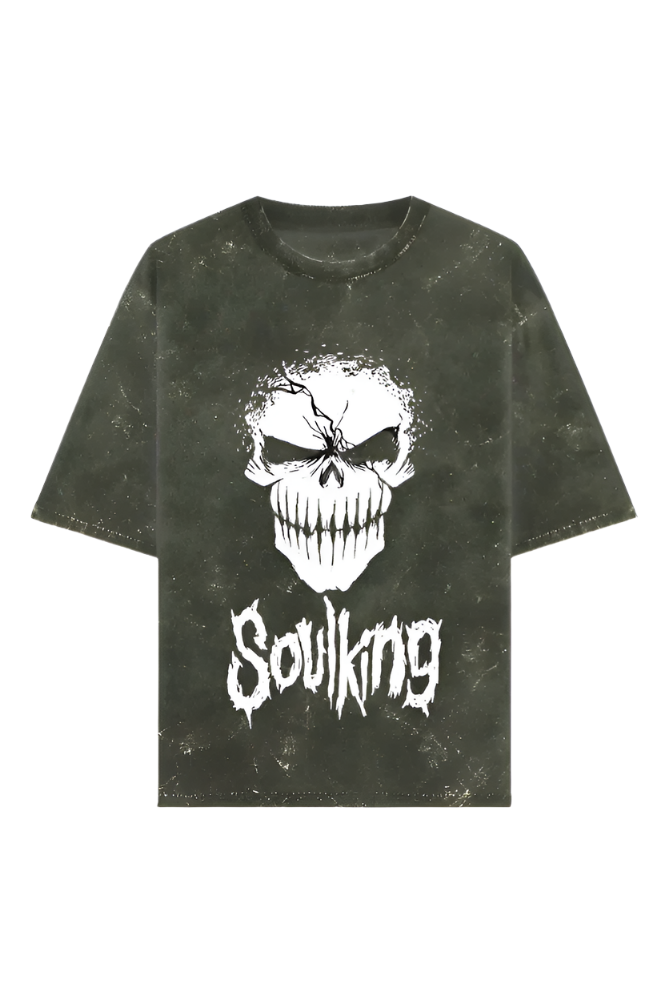 ELLEEZI Acid wash Oversized T-Shirt