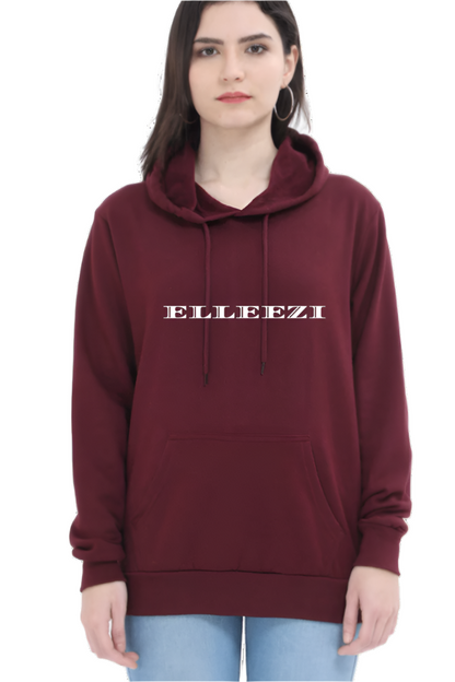 Hoodies for women , printed fleece hooded sweatshirt for women