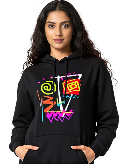Unisex Cotton Printed Hoodie