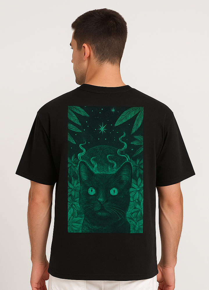 Elleezi Oversize Printed Drop Shoulder T-Shirt